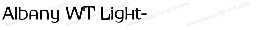 Albany WT Light字体转换
